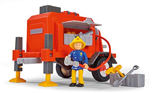 Simba 109251041 Feuerwehrmann Sam Anhänger mit Figur