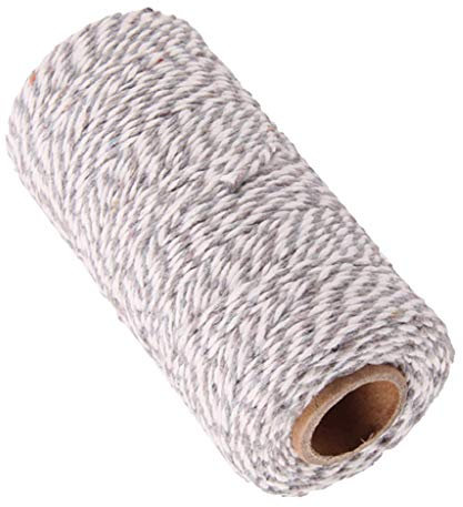 Baoblaze Bastelschnur Juteschnur Paketschnur Dekoschnur Bindeschnur für und Garten Dekoration, Grau