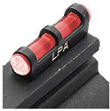 LPA Point de visée avec base métallique pour trou 2,6 mm, fibre optique rouge.