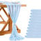 Tischläufer aus Chiffon als Dekoration für besondere Anlässe, weich, elegant, Tischdekoration für Party, Blau, 10 Stück