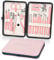 Bekit Manicure Set 18 in 1 Stainless Steel Professional Pedicure Kit Nail Scissors Grooming Kit Travel Case B01-Pink