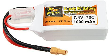 KINGDUO 7.4V 1000Mah 70C 2S Lipo Battery Xt30 Plug