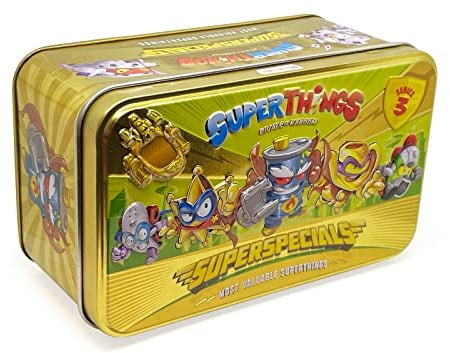 SUPERTHINGS RIVALS OF KABOOM Lata Gold Serie 3, enthält alle Sonderfiguren der Serie 3, einschließlich Ultra-Ring (Mr. King), 2 Goldführer, 6 silberne Kapitans und 2 goldene Supersliders