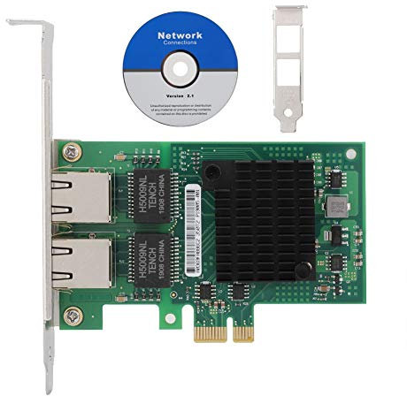Ethernet Card, i350 T2 PCI E Dual Port Low Latency Technology, for i350 AM2 Chip Processor Gigabit Network Card