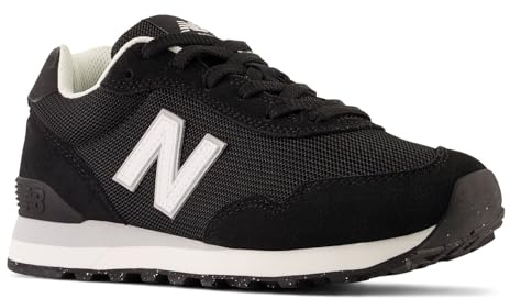 New Balance Women's 515 V3 Sneaker, Black/White/Aluminum Grey, 7.5
