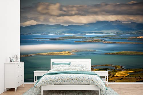 Selbstklebend Tapete Wandpapier Wandaufkleber Fototapete Tapeten Wanddeko 420x280 cm Blick über die Clew Bay in Irland