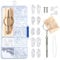 Glasses Nose Pads Silicone Screw in 35 Pairs Spectacle Repair Kit Nose Pads with Screws and Screwdriver for Glasses Sunglass Eyeglasses