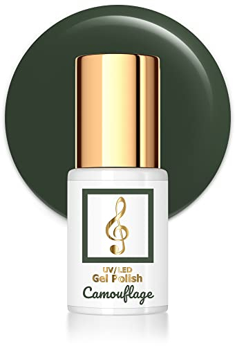 MELODY OF BEAUTY UV Nagellack 7 ml Gel Nägel | UV Lack für Nägel | UV Nagellack für Fingernägel Nails | Kunstnägel Nageldesign | Beauty Zubehör Nägel Zubehör Manikür 20 Camouflage