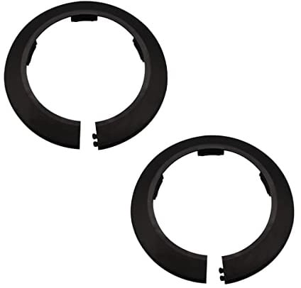 Cozylkx 2 Stück Heizungsrohr Rosette, Dekorativ Rohrabdeckung aus Kunststoff, Abdeckrosetten, Rohrschellen Rohrmanschette für 90 mm Durchmesser Rohr