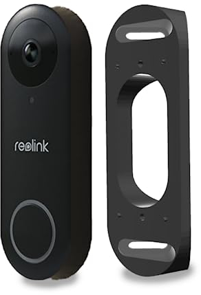 GESTECH Fixed 30/45 Degree Angle Corner Mount for Reolink Video Doorbell 2k Wired PoE WiFi (45° Corner Mount)