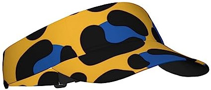 Cappellino con Visiera per Protezione Solare Cappellino con Visiera Parasole con Motivo Animale Leopardato Cappellino con Visiera Superiore Vuoto Regolabile Cappellini con Visiera per Donna e Uomo