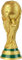 Réplique de trophée de la Coupe du monde de football 2022 en résine à collectionner, trophée doré pour chambre à coucher, bureau, décoration d'ordinateur (13 cm)