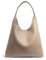 Hobo-Taschen für Damen, weiches veganes Leder, Schultertasche, lässige Handtasche, nude, 45.7 cm x 39.9 cm x 12.9 cm