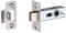 Golden Grace Bolt Through Tubular Latch in Chrome Finish - 2.5 64mm Body, 45mm from Edge of Door to Spindle Hole