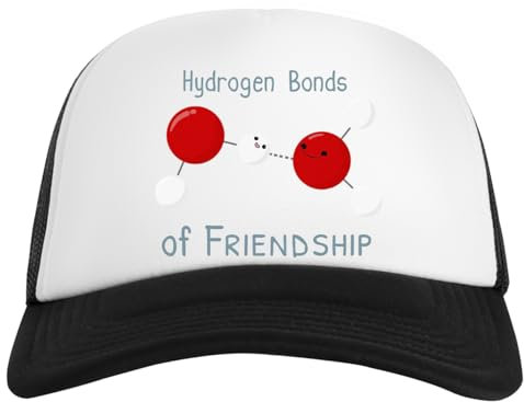 Generisch Hydrogen Bonds of Friendship Weiße Baseballmütze Unisex Snapback
