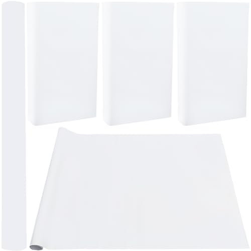 craspire 59 x 16.9 Zoll Leinen-Bucheinband Weiß Für A3-A8-Bücher, Bindungsstoffoberfläche, Papierrückseite, Bucheinband, Bücher, Album, Scrapbooking, Archivierung, DIY-Einband, Schutz, Bucheinband