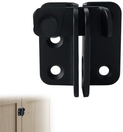 Slide Gate Latch Bolt Safety Door Lock, Gate Latch Bolt Lock with Padlock Hole Bolt Lock for Gate Gate Locks for Wooden Gates Garden Shed Locks(Left Version)