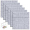 HomeGadget 6x Pinnwand Filz [30 cm x 30 cm ] inkl. 30x Pins - selbstklebend an der Wand ohne Bohren - Memoboard für Büro | Küche | Kinderzimmer in Hell Grau