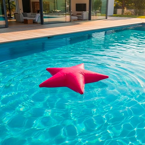 LIVEDECO - Pouf Piscine, Étoile de Mer Rose, Flottant Pool BiG52
