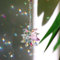 DEMIUKO AB Kristall Sonnenfänger Blume Kristalle zum Fenster Aufhängen Sonnenfänger AB Glas Prisma Suncatcher Verzierung für Auto Taschen Anhänger Garten Zuhause Deko DIY Zubehör