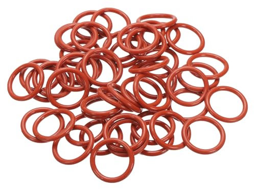 PATIKIL 50 Stück O-Ringe 28 x 22 x 3 mm Dichtungsringe, Nitrilkautschuk Dichtung O Ring Gummidichtung Rund Seal Unterlegscheiben für Wasserhahn Poolpumpe Schnellkupplung Kugelhahn, Rot