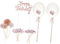 KOMBIUDA 17 Teiliges Set Geburtstagskuchen Toppers Rosengold Cake Dekoration Für Geburtstagsfeiern Dessert Topper Für Tortenverzierungen Party Cake Decor