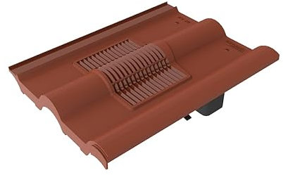 Timloc Double Roman Roof Tile Vent RTV-DR Roofing Slate Ventilation (Red)