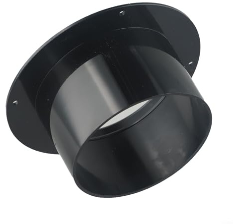 SiSinkal Raccord de Tuyau de Ventilation à Bride Murale Ronde, Adaptateur de Montage pour la Maison, la Cuisine, la Salle de Bain (100 mm)