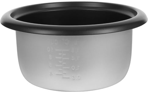 Aluminum Alloy Rice Cooker Replacement Non Stick 4l 700w Inner Pot | Black Finish, Wear Resistant Build, Simple Generous Lines, Kitchen and Hotel Use