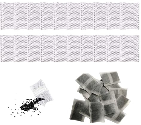 50 bolsas de carbón activado para neutralizar los olores, ambientador natural para coche, hogar, armario, sótano y zona de animales, carbón activado