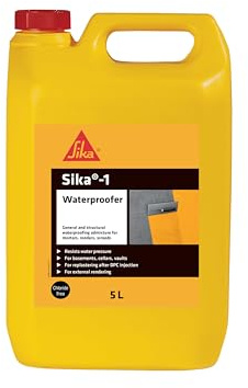 Sika 1 Integral Waterproofer, 5 Litre | Waterproofing Admixture