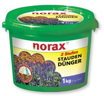 norax 2 Stufen Stauden Langzeit-Dünger + Magnesium 1 kg für 25 m²