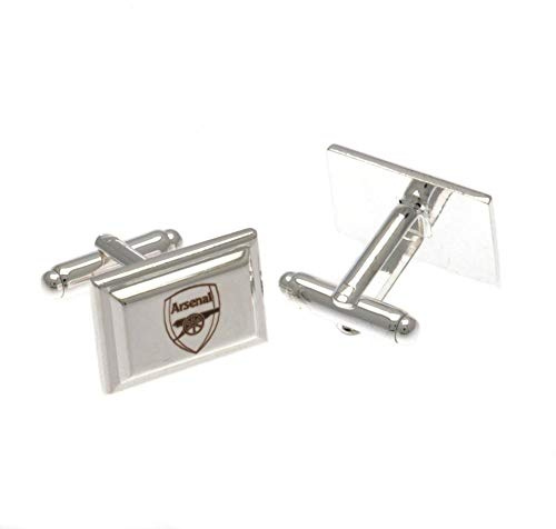 Arsenal F.C. Silver Plated Cufflinks Official Merchandise