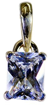 RIYO Edelsteine Frauen cz silberschmuck Indien Stretch anhänger weiß n½