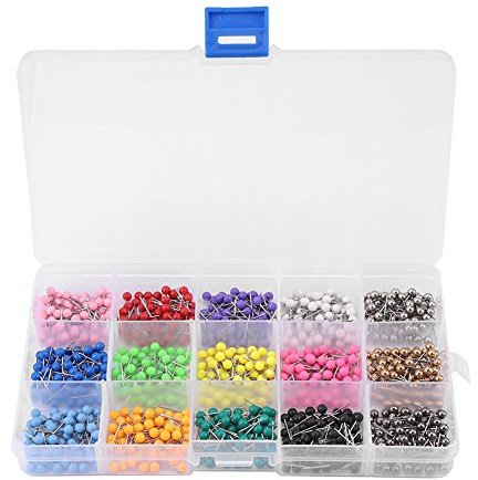 900 Runde Perle Headed Pins Gerade Kopf Pins Für Hochzeiten Corsage Floristen Nähen Pin, Perlen Stecknadeln Mit Geradem Kopf Für Brautstrauß Blumenarrangements DIY Basteln
