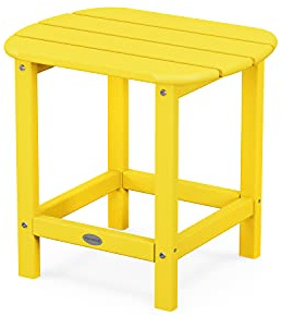 Polywood SBT18LE South Beach 18 Outdoor Side Table, Lemon