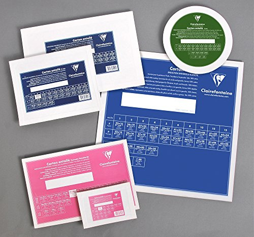 Clairefontaine 34051C Leinwand (3 mm, Querformat, 41 x 27 cm, ideal für Nasstechniken, praktisch und einfach zu verwenden) weiß