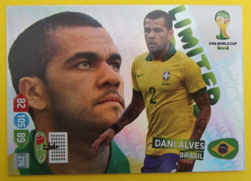 Panini Adrenalyn XL WM 2014 Brasilien - Alves Brasilien limited Edition