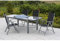 MERXX Gartenmöbel-Set Salerno 5-tgl. Klappsessel und Ausziehtisch 140(200)x90 cm Farbe zur Wahl schwarz