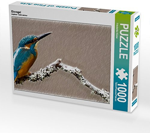 CALVENDO Puzzle Eisvogel 1000 Teile Puzzle quer | 1000 Teile Lege-Größe 64 x 48 cm Foto-Puzzle für glückliche Stunden