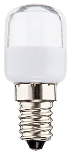 Müller-Licht LED Kühlschranklampe, ersetzt, Plastik, E14, 2.5 W, Weiß, 2.5 x 2.5 x 6 cm, 400261