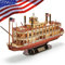 CubicFun Model Kits Ship 3D Puzzles Mississippi Steamboat Jigsaw Puzzles Age 10+ for Adults and Children, US Ship Model Decoration and Gift, 142 Pieces