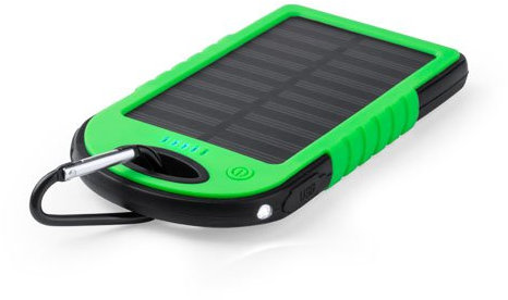 DISOK Power Bank Solar 1 Led 4000 mAh - Cable Incluido - En Caja de Regalo Sol