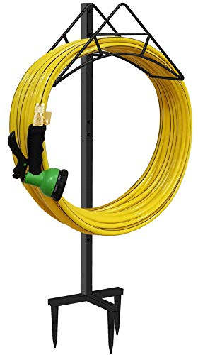 Artigarden Gartenschlauchhalter – freistehender Metall-Wasserschlauch-Ständer, robust, flexibel, für Rasen und Hof