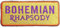 Rock Off officially licensed products Queen Patch Bohemian Rhapsody Nue offiziell Gelb Embroidered woven iron on Taglia unica