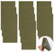 Mirrwin Selbstklebender Reparaturflicken Reparatur Folie Nylon Zelt Patch Reparaturband Kajak Reparatur PVC Repair Kit für Plane Zelte Rucksäcke Regenjacke Daunenjacken Regenschirm 10 Blatt Armee grün