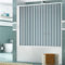 Box sopravasca 160x150h modello Alba in pvc anta unica con apertura laterale pannelli semitrasparenti profili di colore bianco