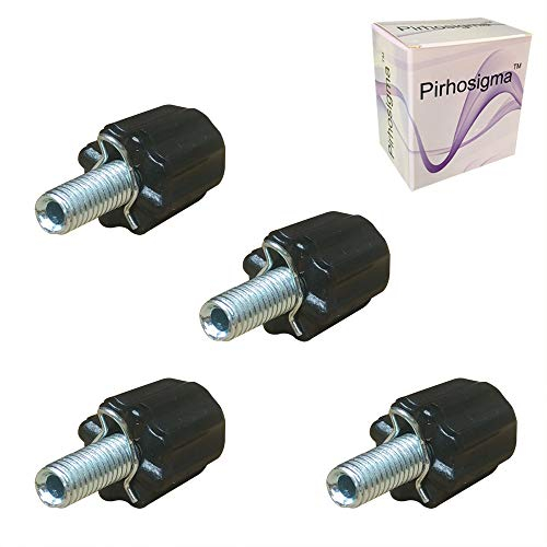 Pirhosigma 4 pcs M5 Index Derailleur Shift Cable Stops with Downtube Barrel Adjusters Bolts for Cycling Road MTB Bike