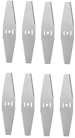 Happyyami Manual Lawn Mower 8pcs Trimmer Head Blades Razors Replacement Lawn Mower Universal Wear- Resistant Manual Grass Clippers Blades Lawnmower Grass Trimmer Head Blades Electric Lawn Mower