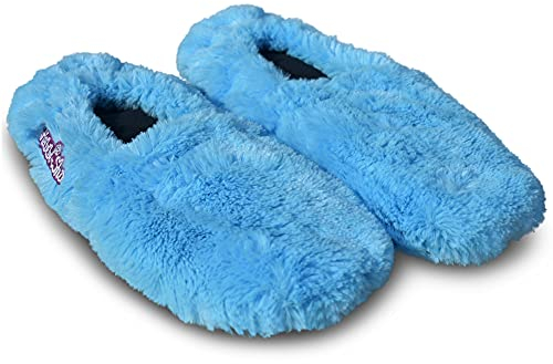 Habibi Plush Classic – 1570 Slippers türkis, Gr. M (37-40) Hausschuhe/Wärmepantoffeln/Wärmeschuhe zum Erwärmen in der Mikrowelle/Backofen …